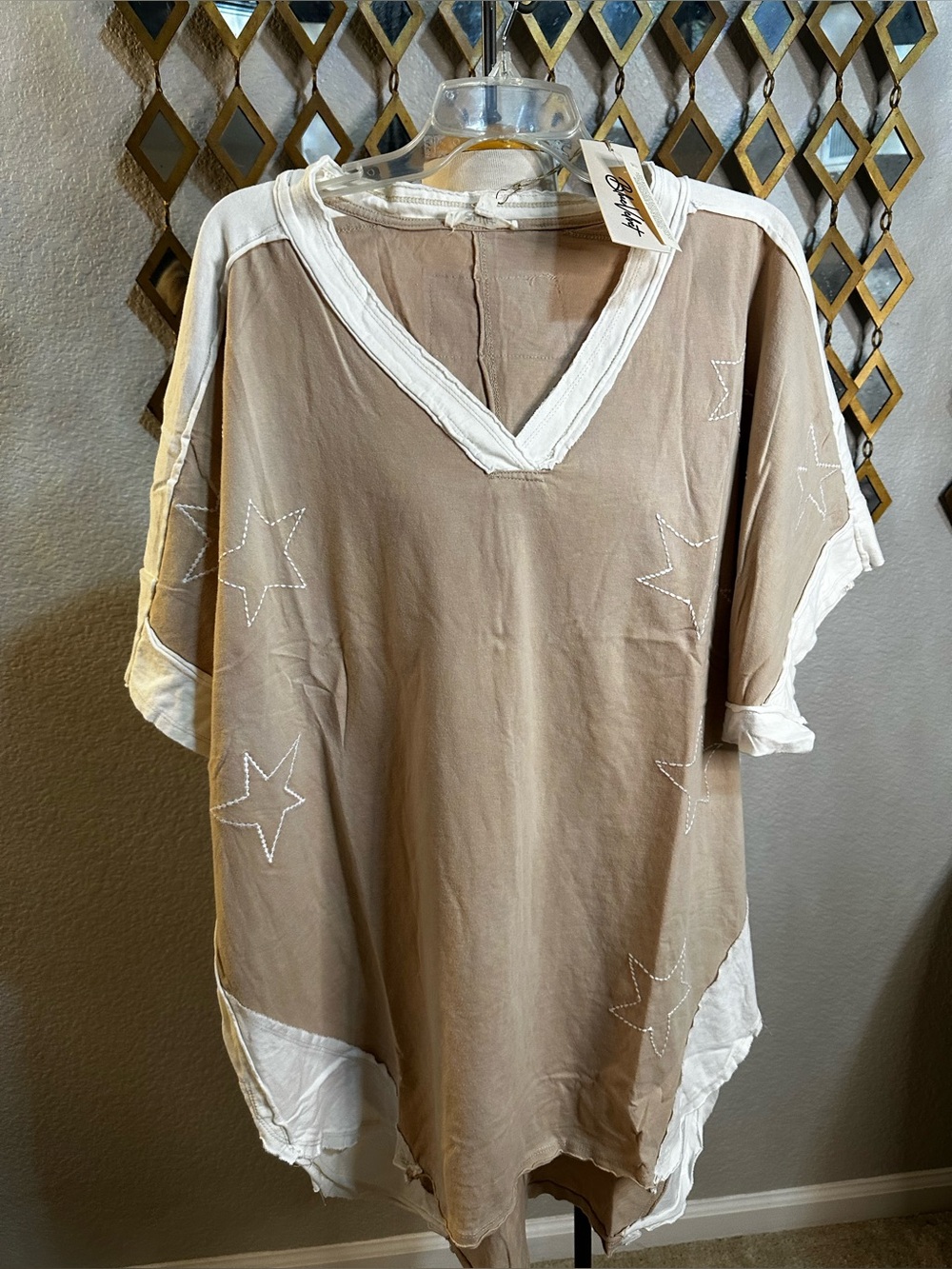 NWT Blue Velvet "On The Bright Side" Star Stitch Tunic Top/Dress - Picture 5 of 9